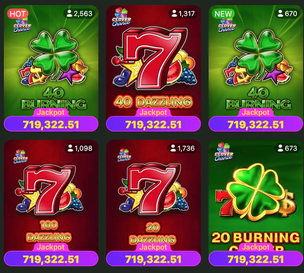 Selection of Bangbet Kenya jackpot games